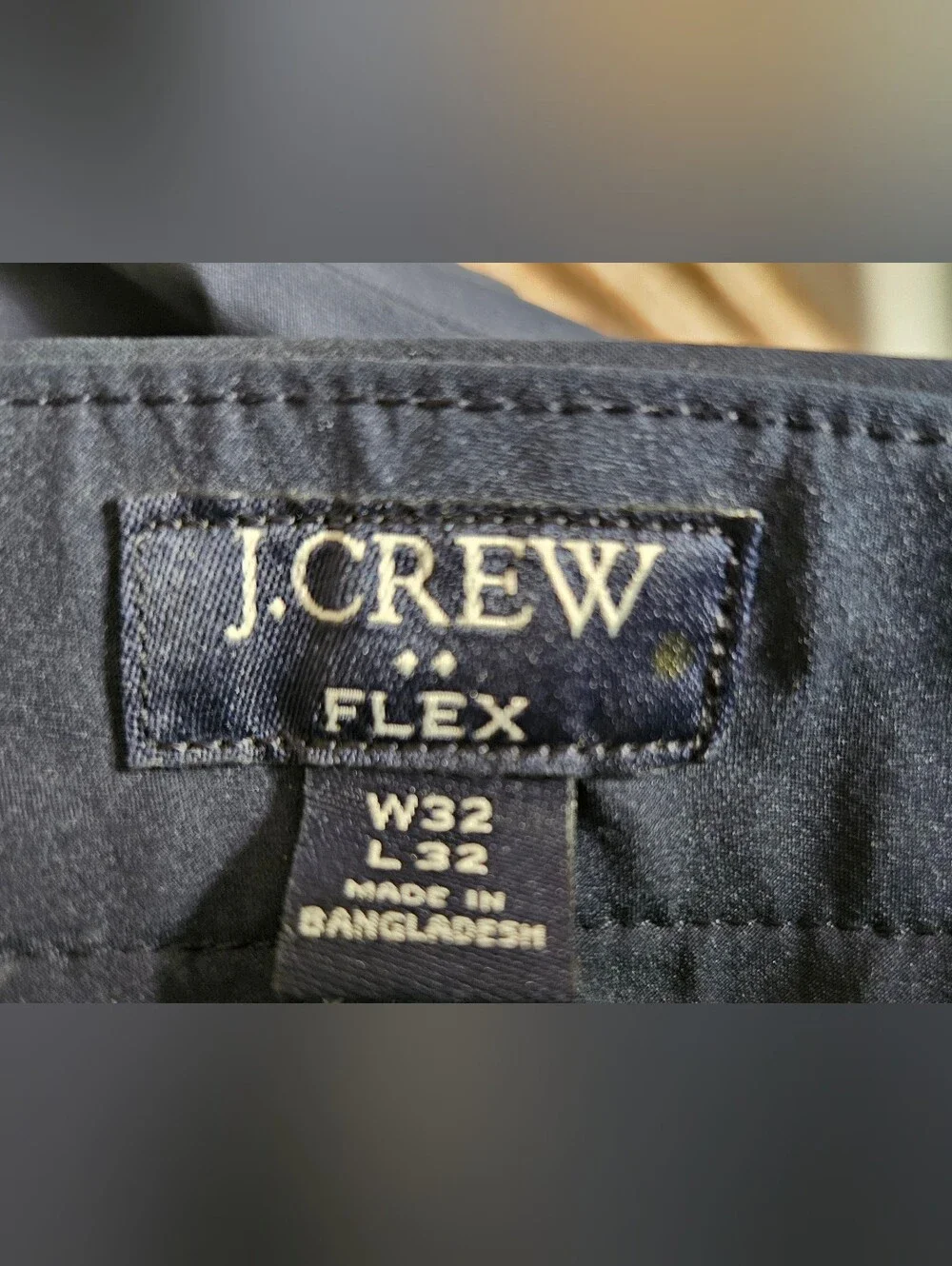 J. Crew Men's Flex Slim-Fit Tech Pant Chino Navy Blue Sz 32x32 - NWT $98